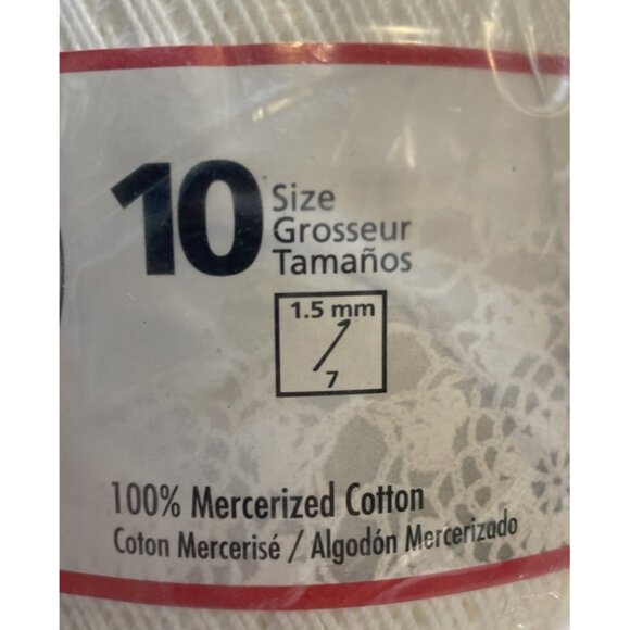 Red Heart Classic Crochet Thread Size 10 White 0201 100% Cotton 1000 Yards - Picture 5 of 5